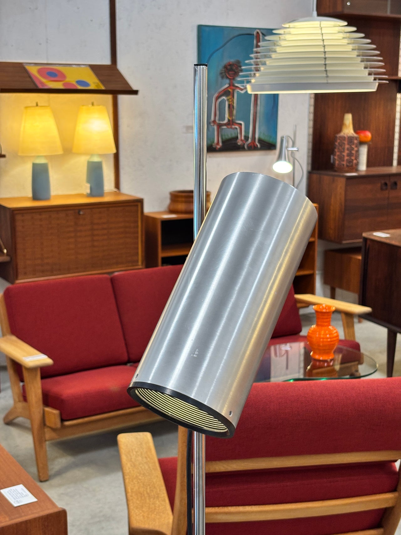 Lampe de sol moderne par Maria Pergay pour Uginox, France circa 70