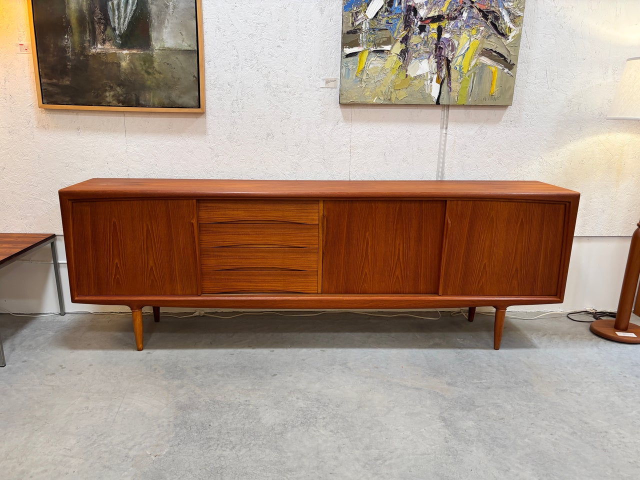 Buffet en teck par Axel Christensen pour Aco Mobler, Danemark circa 60