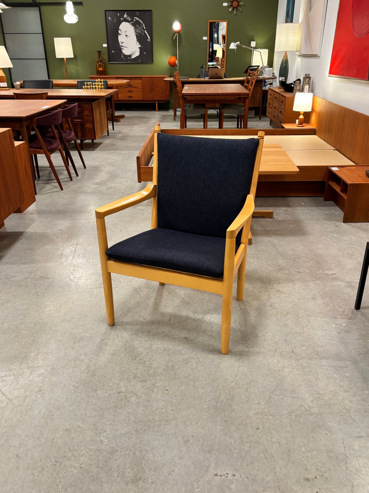 Fauteuil vintage par Hans J. Wegner pour Fritz Hansen, Danemark 1984