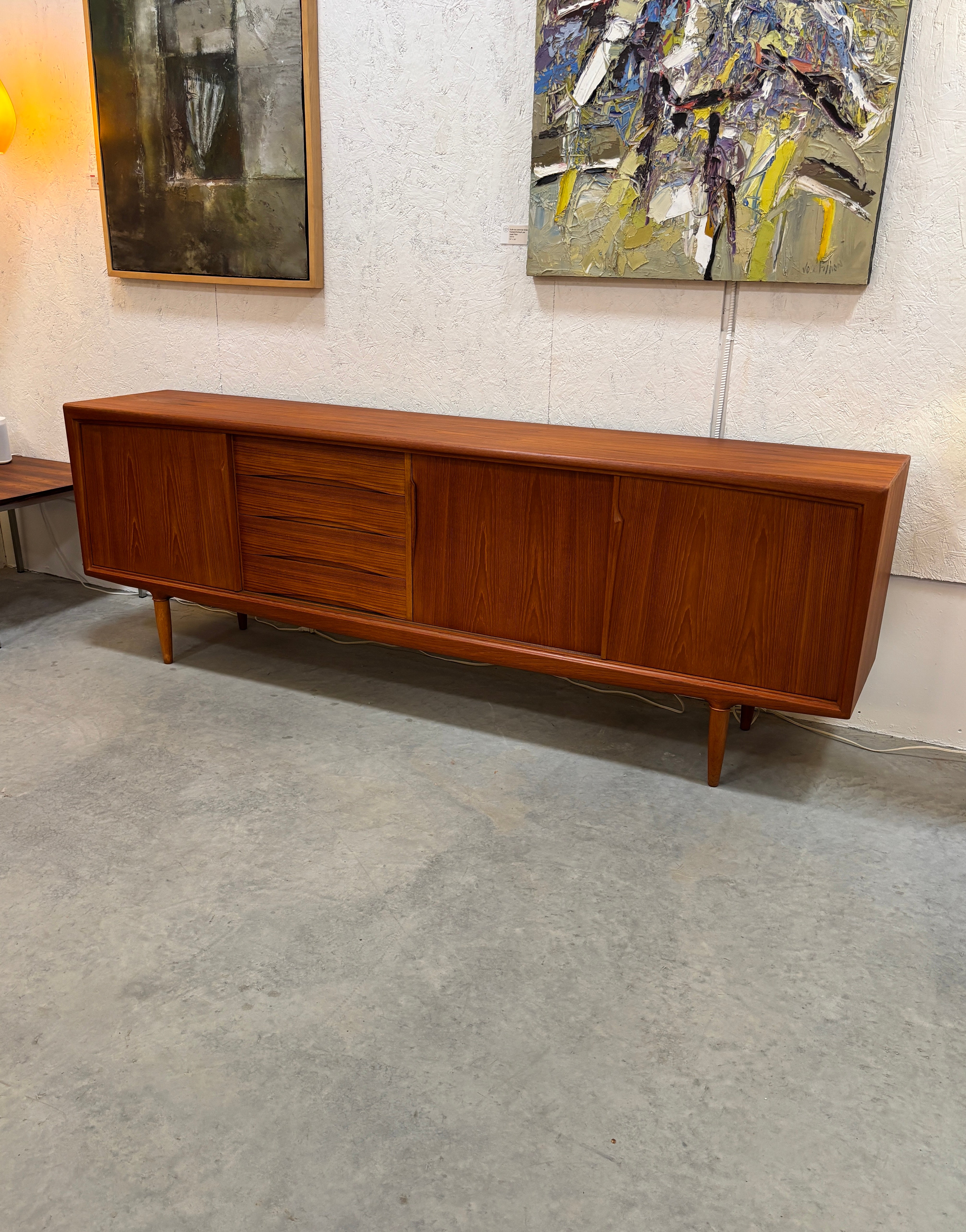 Buffet en teck par Axel Christensen pour Aco Mobler, Danemark circa 60