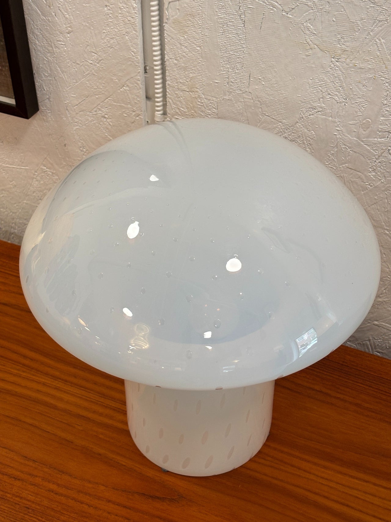 Lampe champignon en verre Murano par Vetri, Italie circa 80