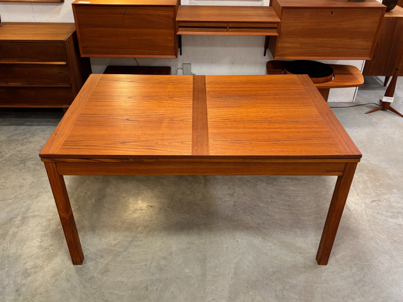 Table à diner papillon mid century en teck, Danemark circa 70