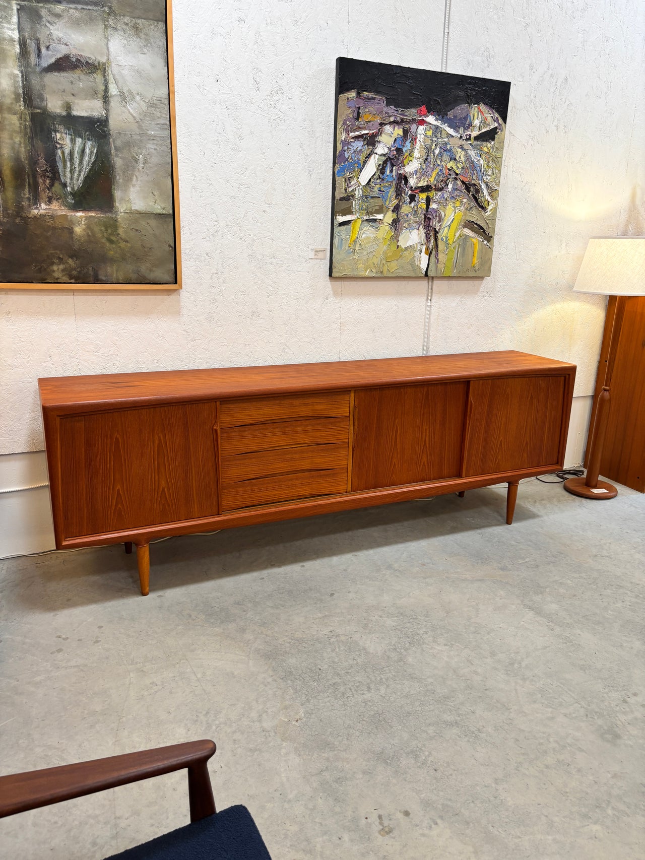 Buffet en teck par Axel Christensen pour Aco Mobler, Danemark circa 60