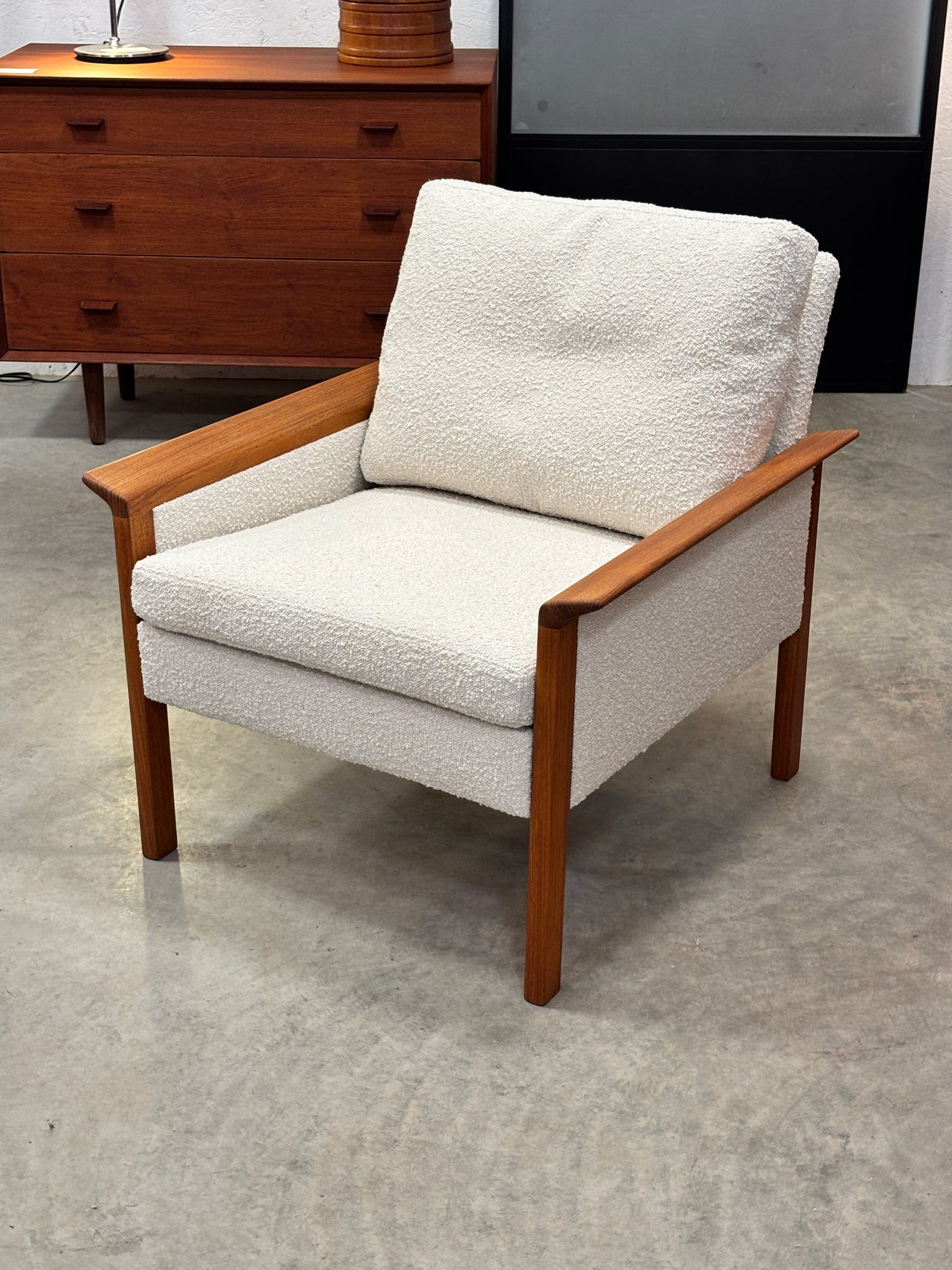 Fauteuil en teck par Hans Olsen pour C/S Mobler, Danemark circa 60