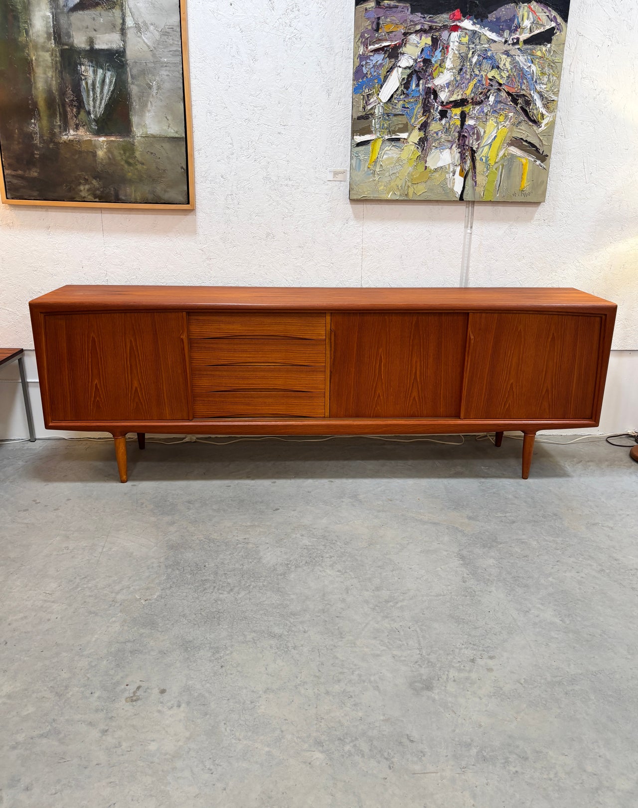 Buffet en teck par Axel Christensen pour Aco Mobler, Danemark circa 60
