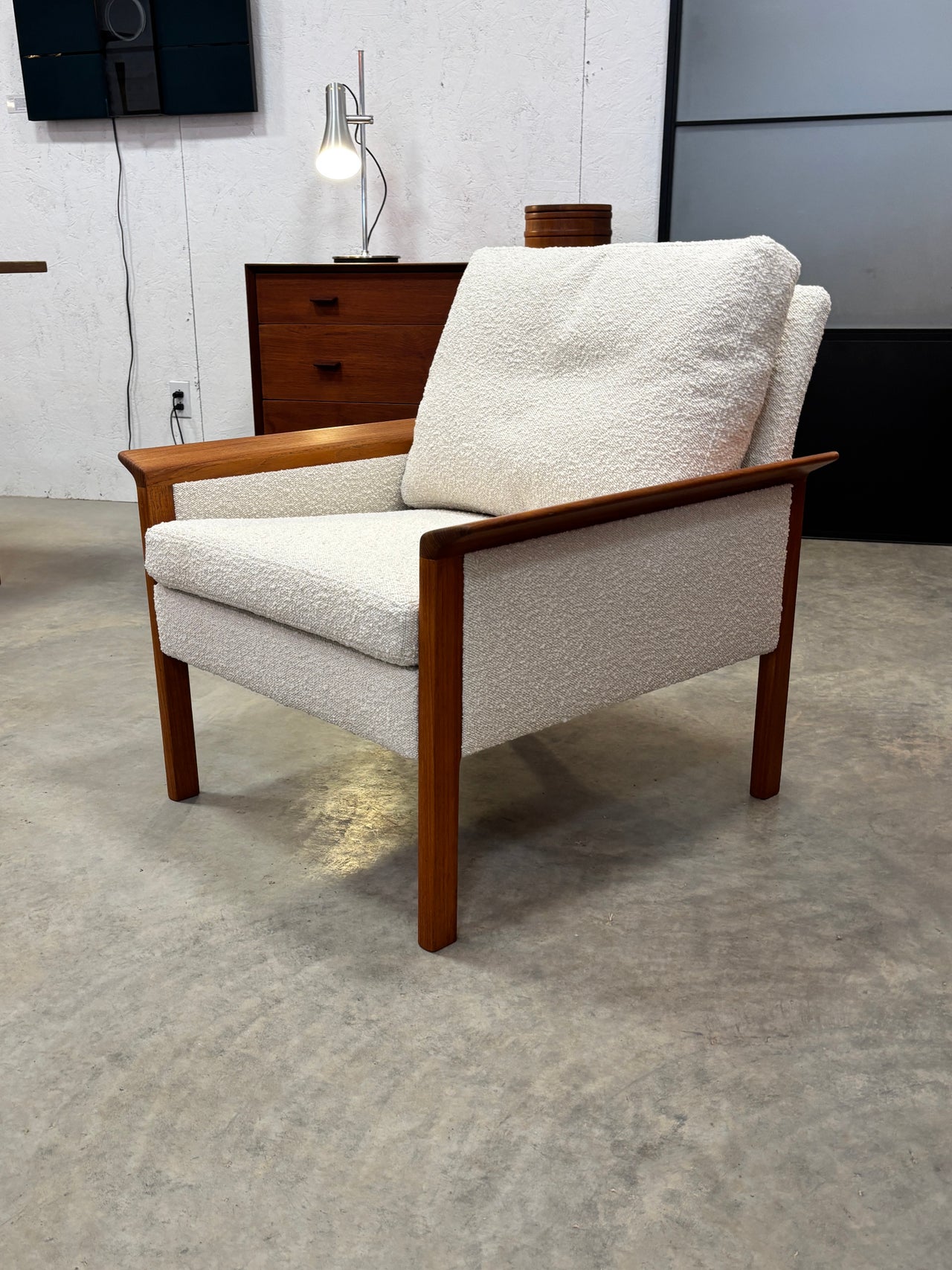 Fauteuil en teck par Hans Olsen pour C/S Mobler, Danemark circa 60