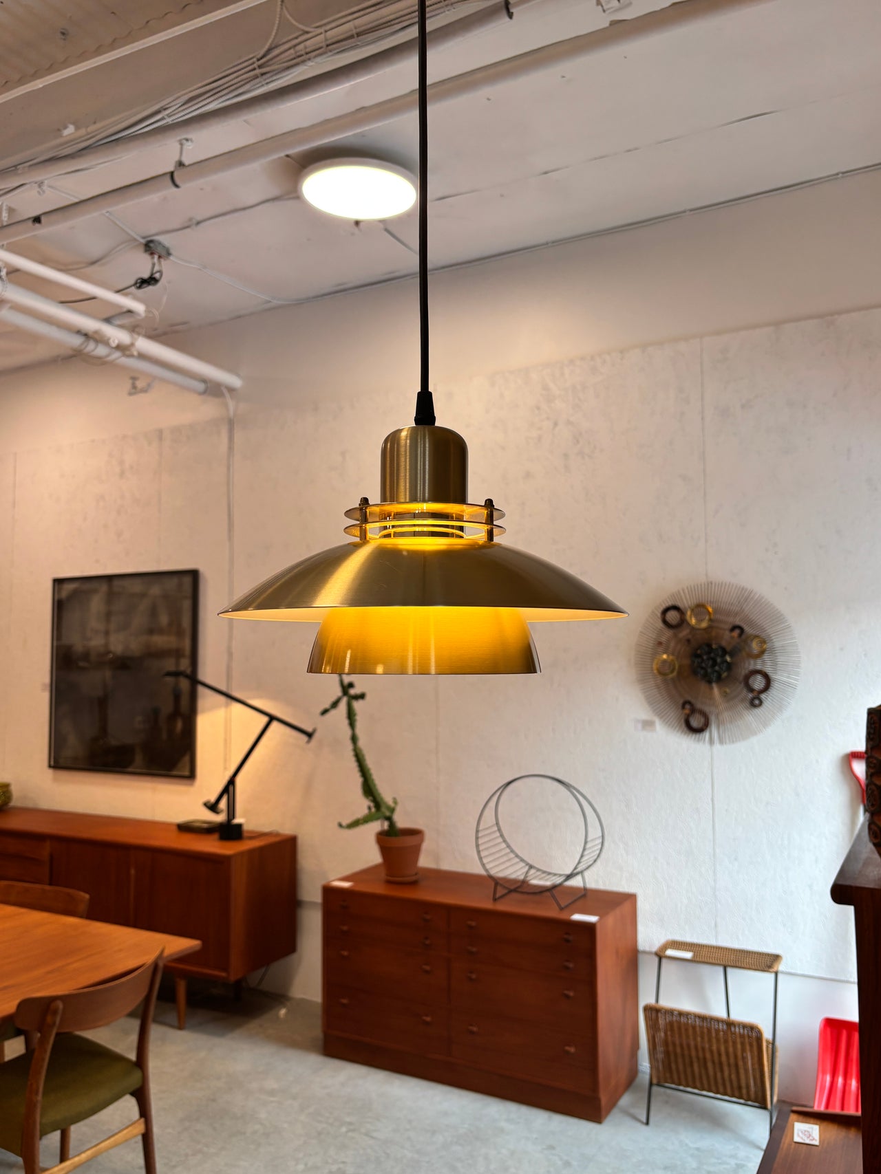 Petite lampe suspendue scandinave moderne, Danemark circa 70