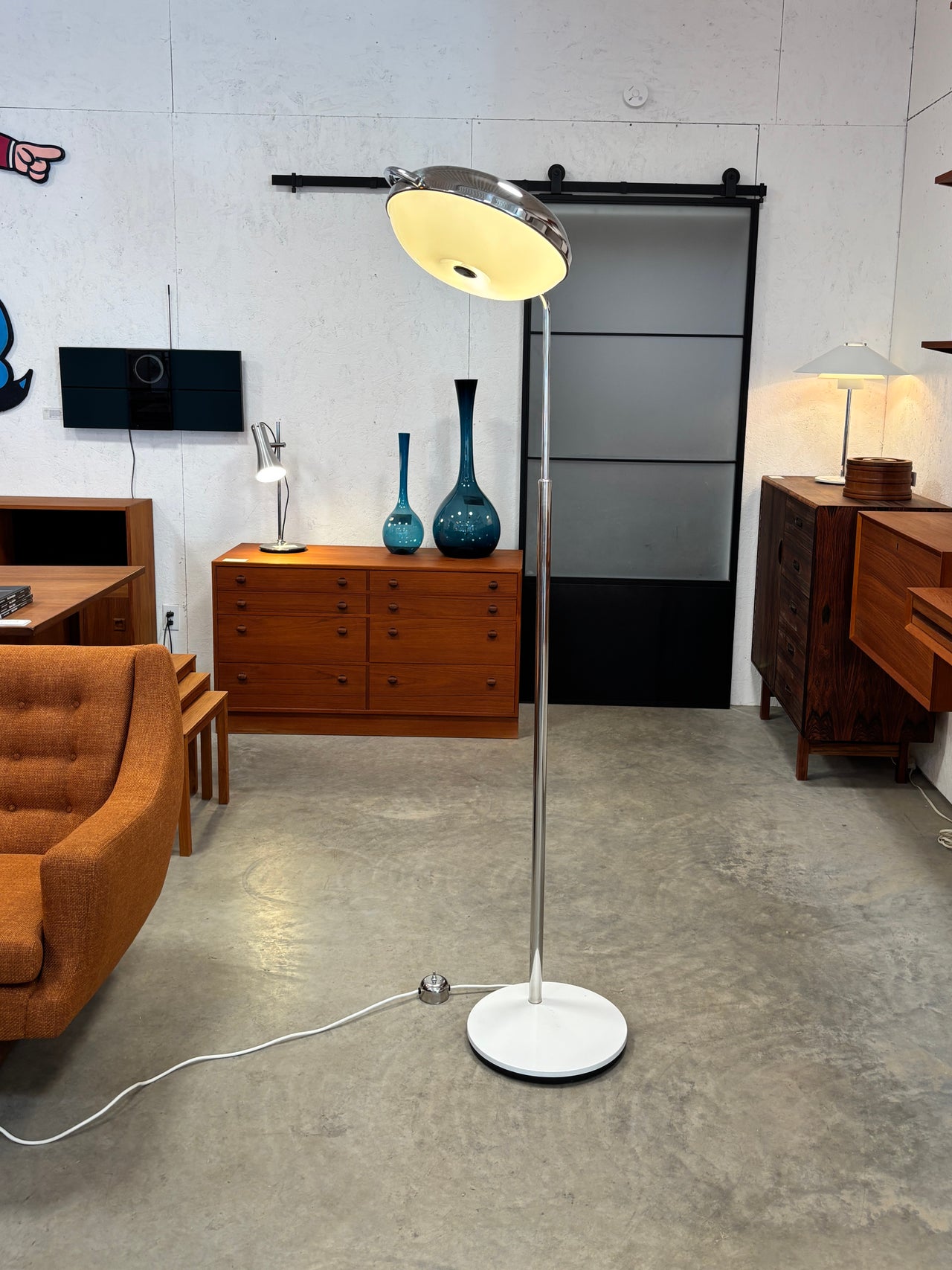 Exceptionnel lampe de sol par Goffredo Reggiani pour Reggiani, Italie circa 70
