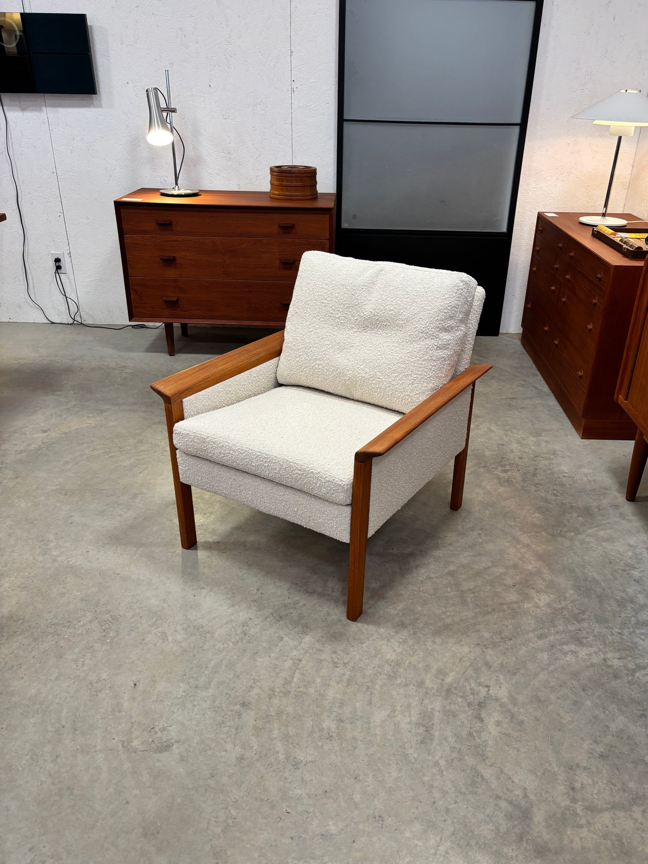 Fauteuil en teck par Hans Olsen pour C/S Mobler, Danemark circa 60