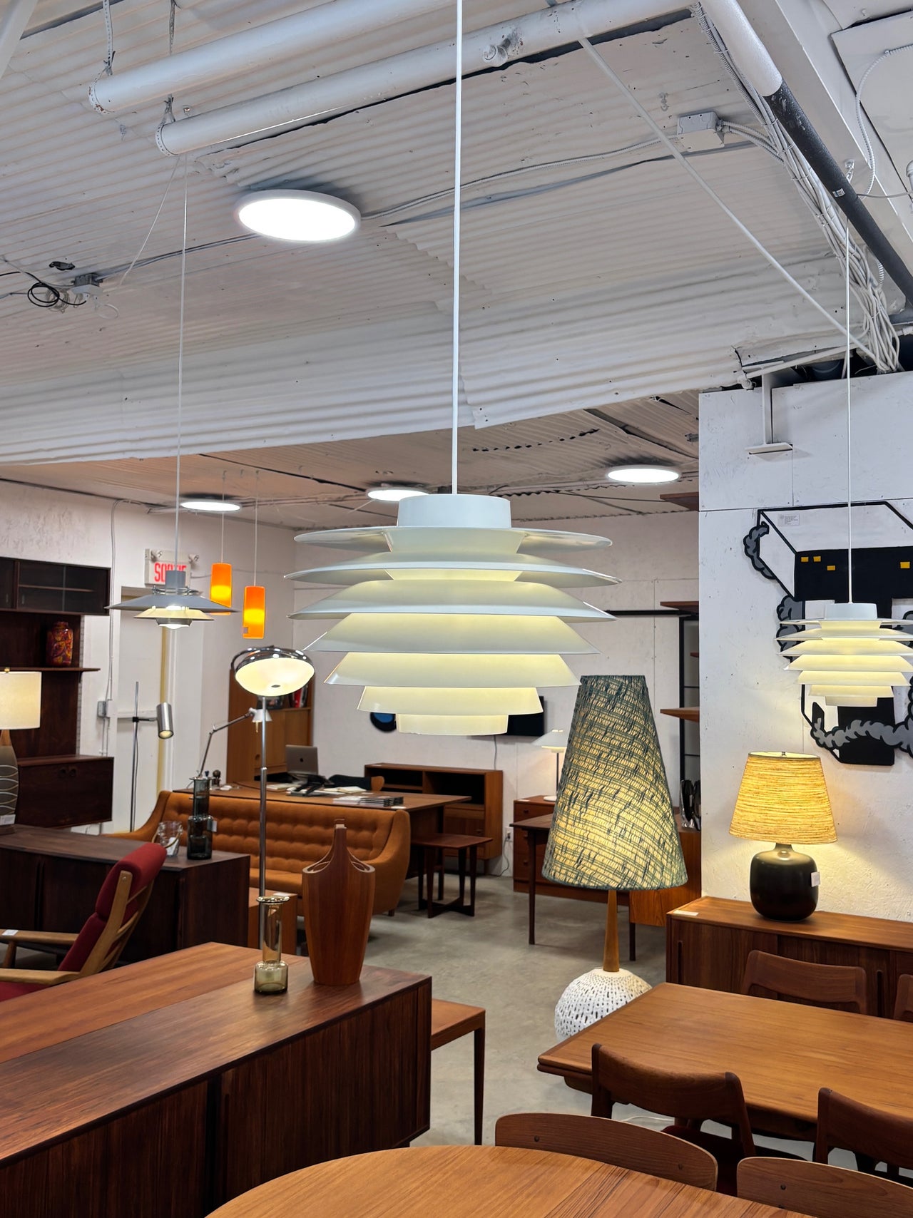 Suspension moderne modèle 'Verona' par Svend Middelboe pour Nordisk Solar, Danemark circa 70