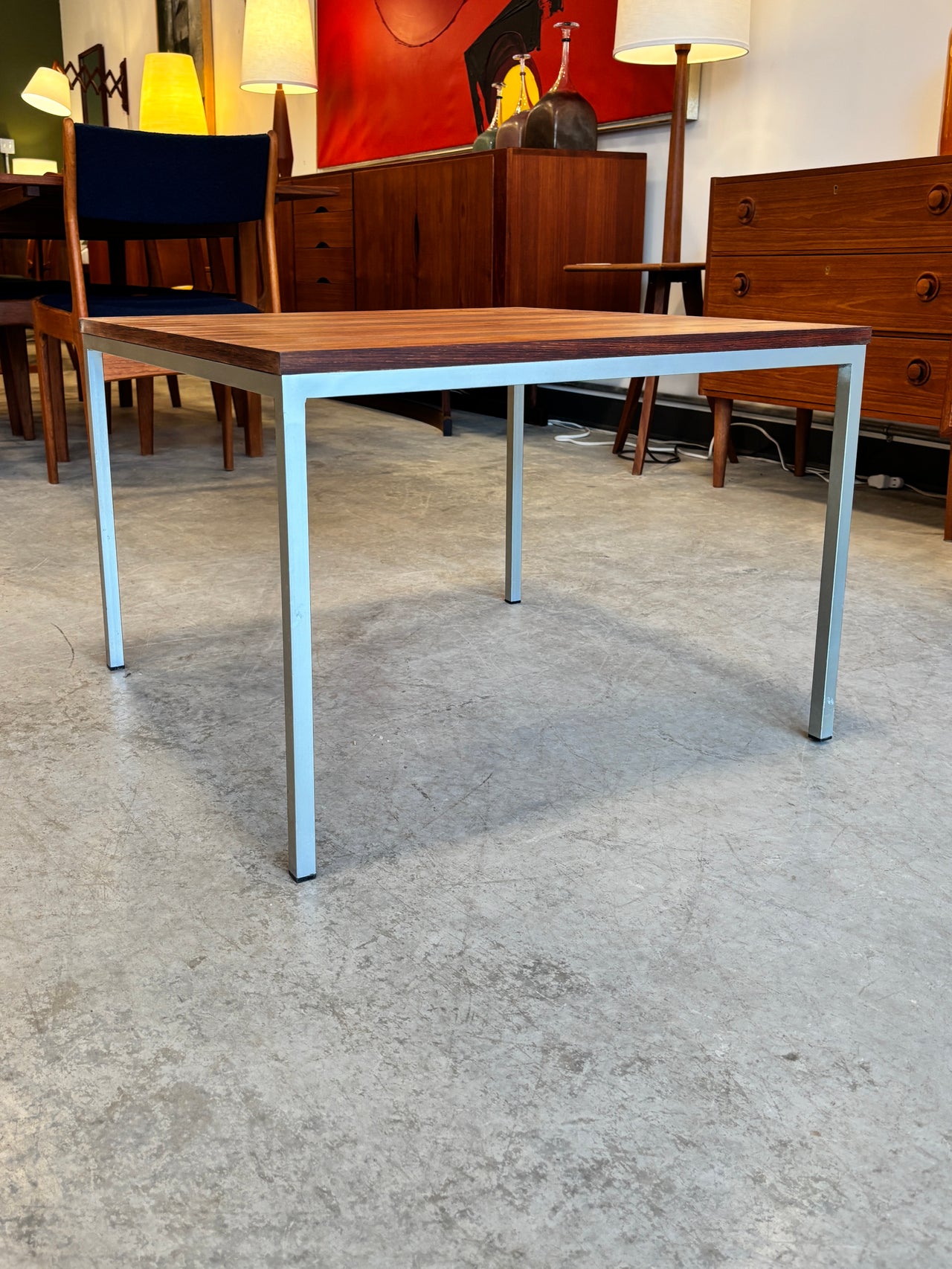 Table basse en bois de rose par Ilse Möbel, Allemagne circa 60