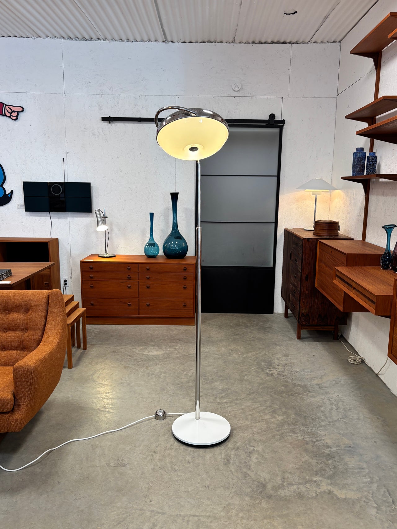 Exceptionnel lampe de sol par Goffredo Reggiani pour Reggiani, Italie circa 70