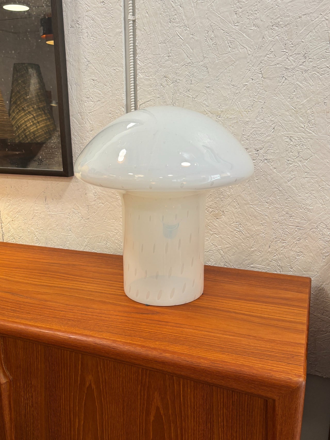 Lampe champignon en verre Murano par Vetri, Italie circa 80