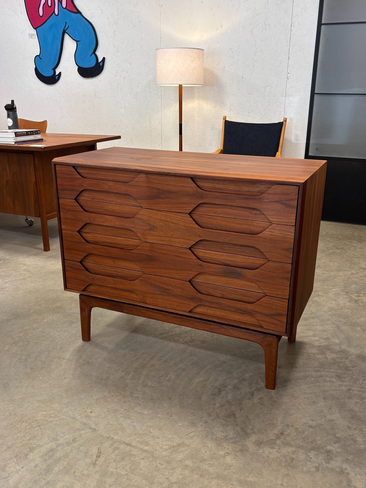 Commode en teck par Arne Hovmand Olsen pour Mogens Kold, Danemark circa 60