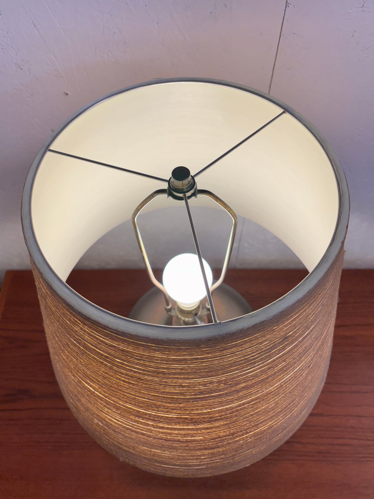 Lampe de table vintage modèle 1300 par Lotte et Gunnar Bostlund en céramique, Canada circa 70