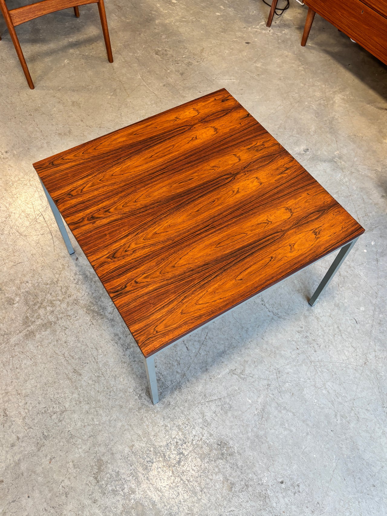 Table basse en bois de rose par Ilse Möbel, Allemagne circa 60
