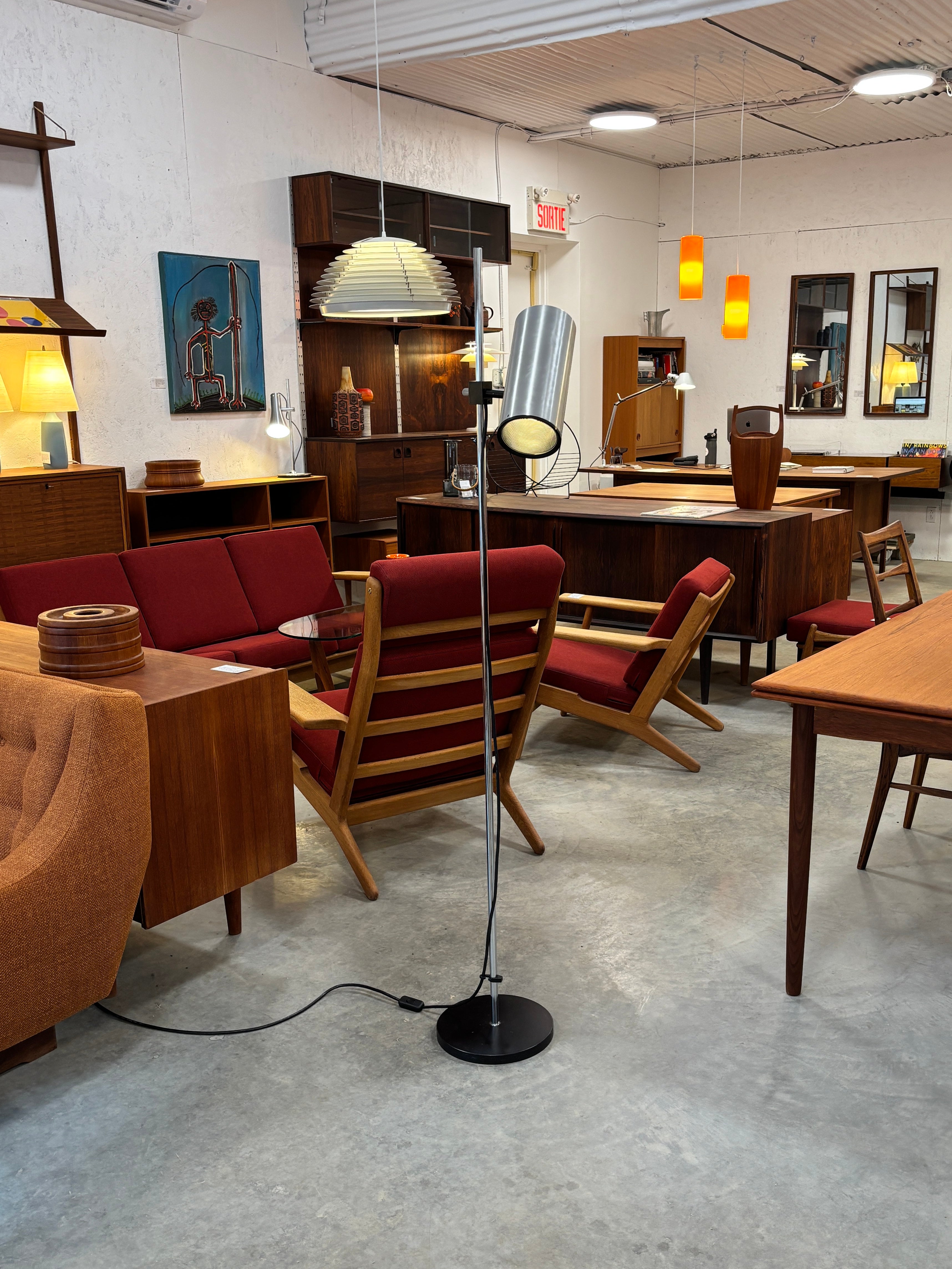 Lampe de sol moderne par Maria Pergay pour Uginox, France circa 70