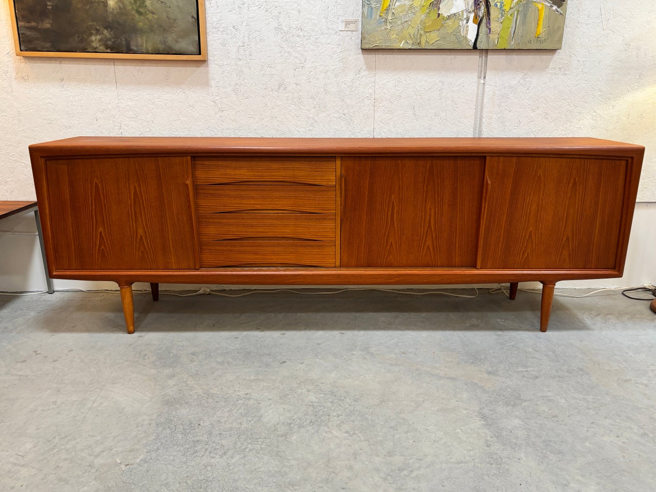 Buffet en teck par Axel Christensen pour Aco Mobler, Danemark circa 60