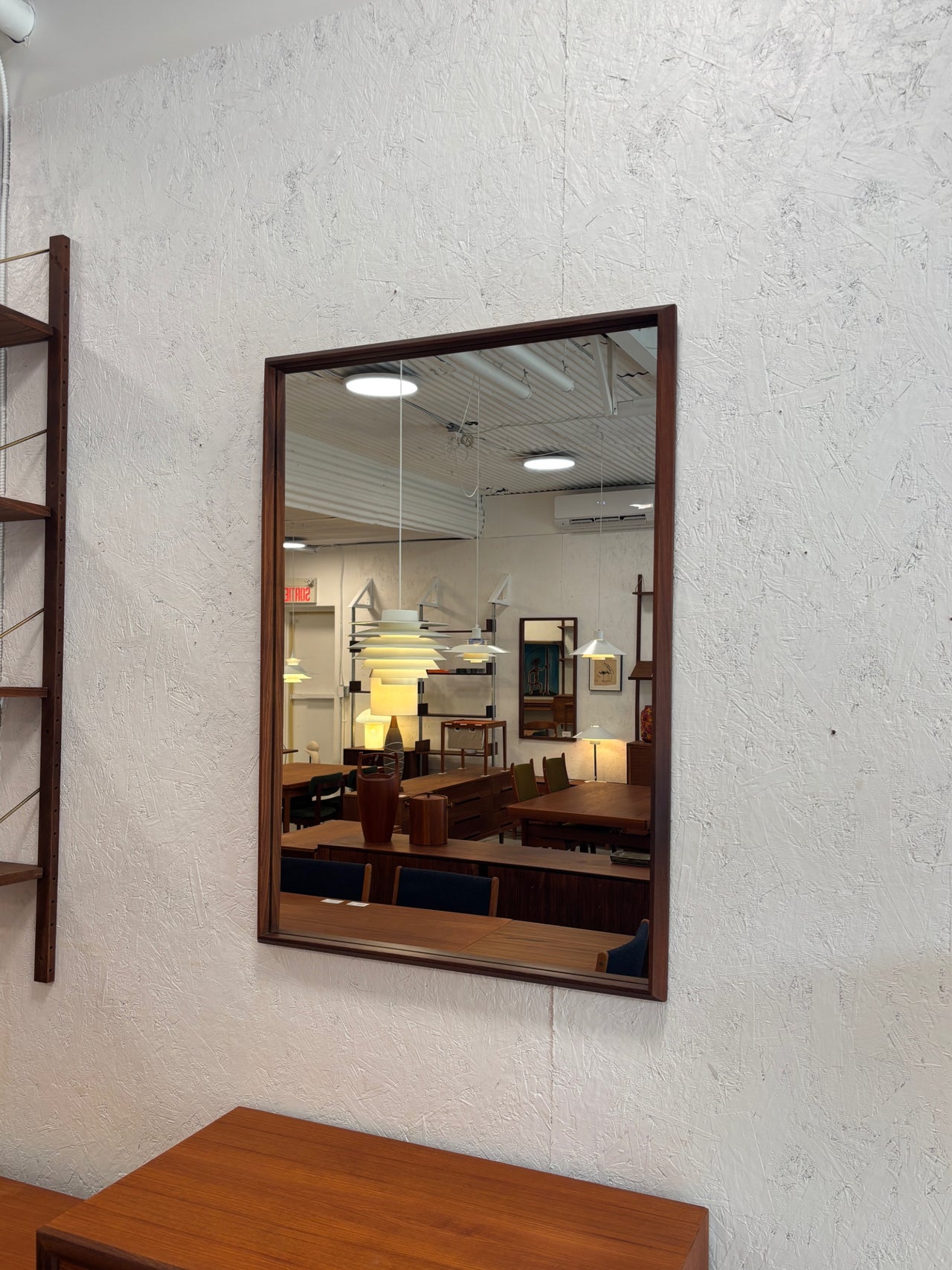 Miroir scandinave en teck, Canada circa 60