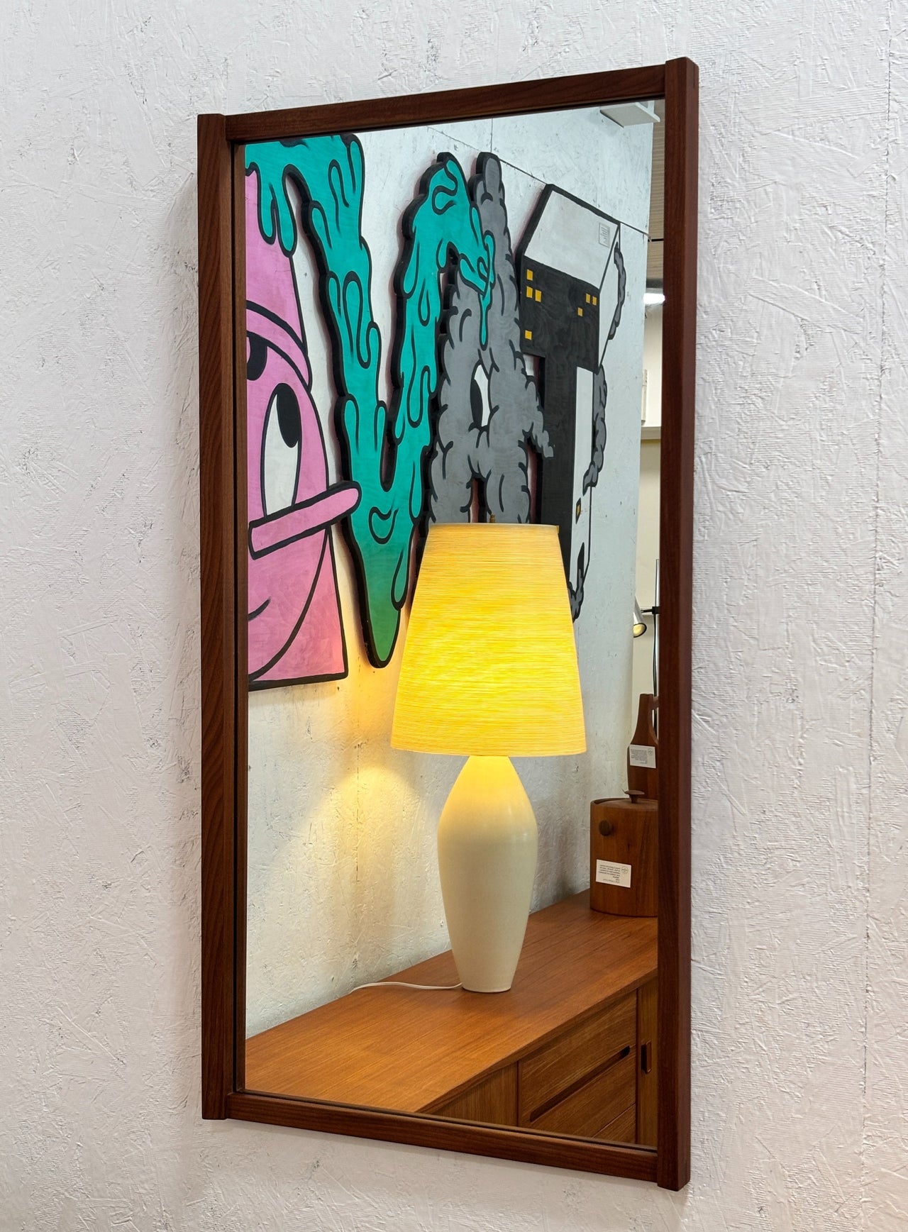 Miroir en teck par RS Associates, Canada circa 60