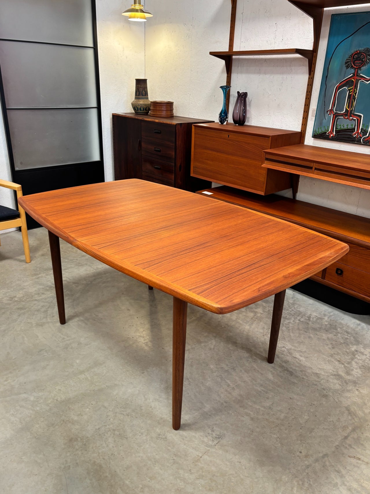 Table à diner en teck par Rastad & Relling pour Gustav Bahus, Norvège circa 60